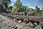 Preah Khan temple - east entrance of the fourth enclosure, the bridge lined by devas and asuras.